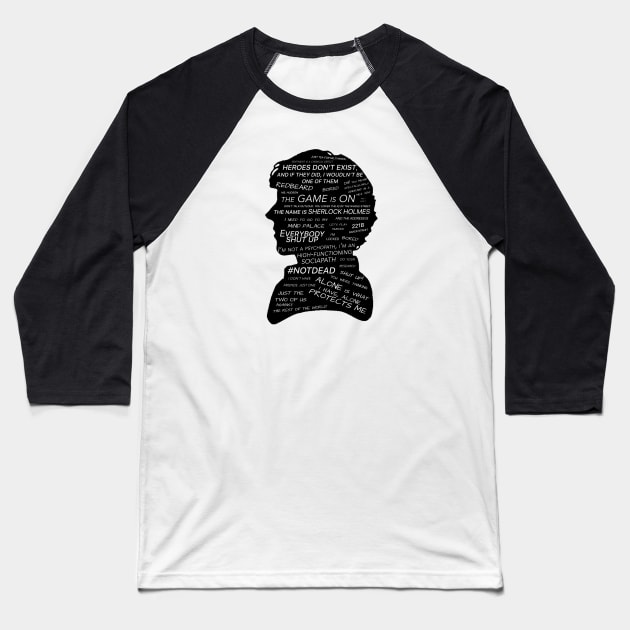 Sherlock Holmes · BBC tv show sherlock Baseball T-Shirt by Uwaki